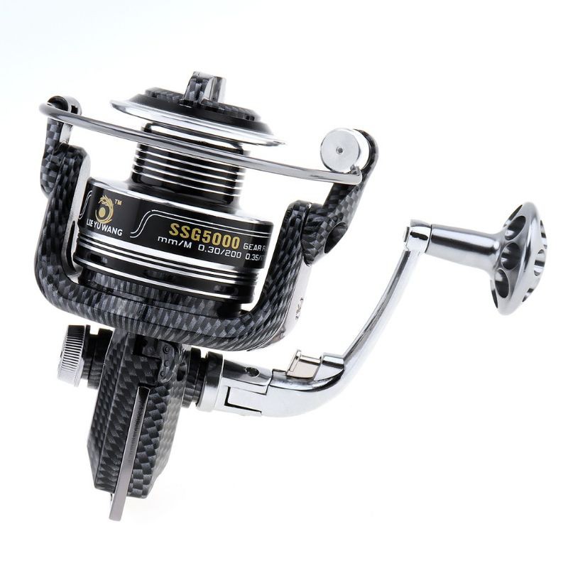 LIEYUWANG Reel Pancing 5000 12+1 Ball Bearing - Black