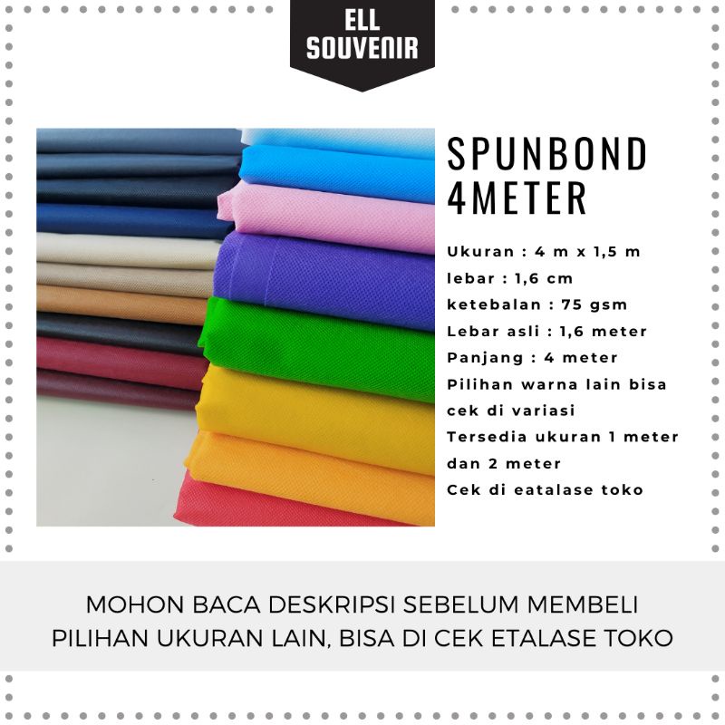 KAIN SPUNBOND  / SPONBUND 75 GSM / WRAPPING / BUNGKUS BUNGA / KERTAS PEMBUNGKUS