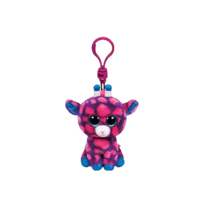 Ty Toys Beanie Boos Sky Pink Giraffe Keychain - Gantungan Kunci Boneka Anak 3Y+