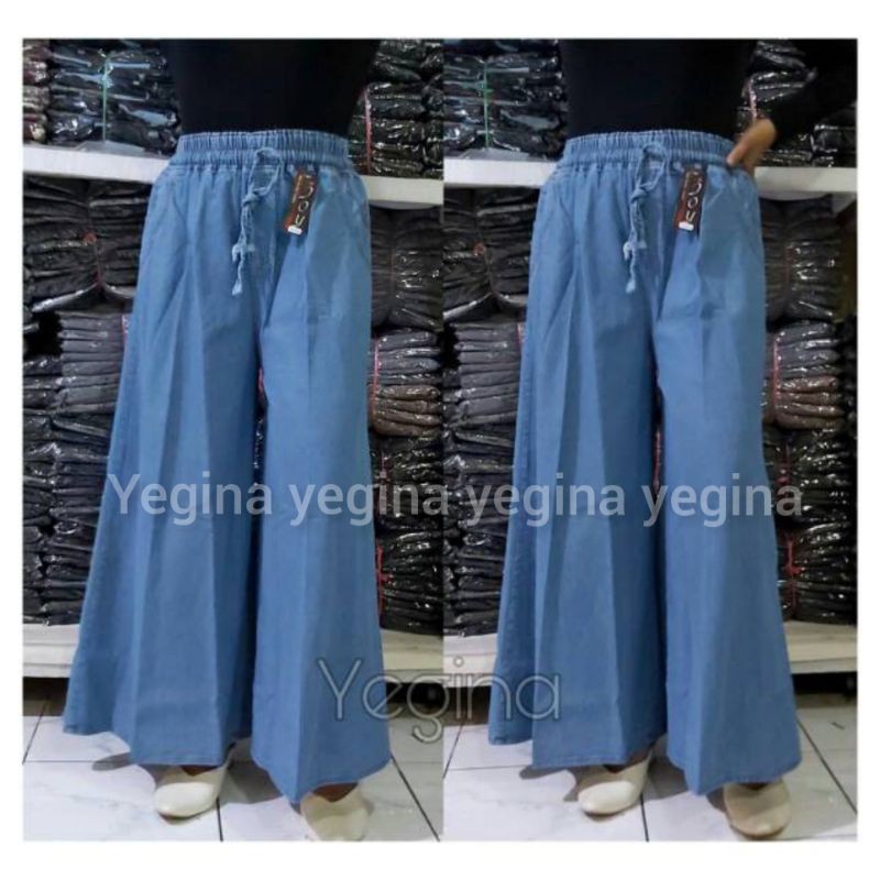 KULOT JEANS JUMBO JAMINAN KUALITAS BISA COD/CELANA KULOT LEBAR MAYUNG/KULOT A JUMBO/CELANA KULOT