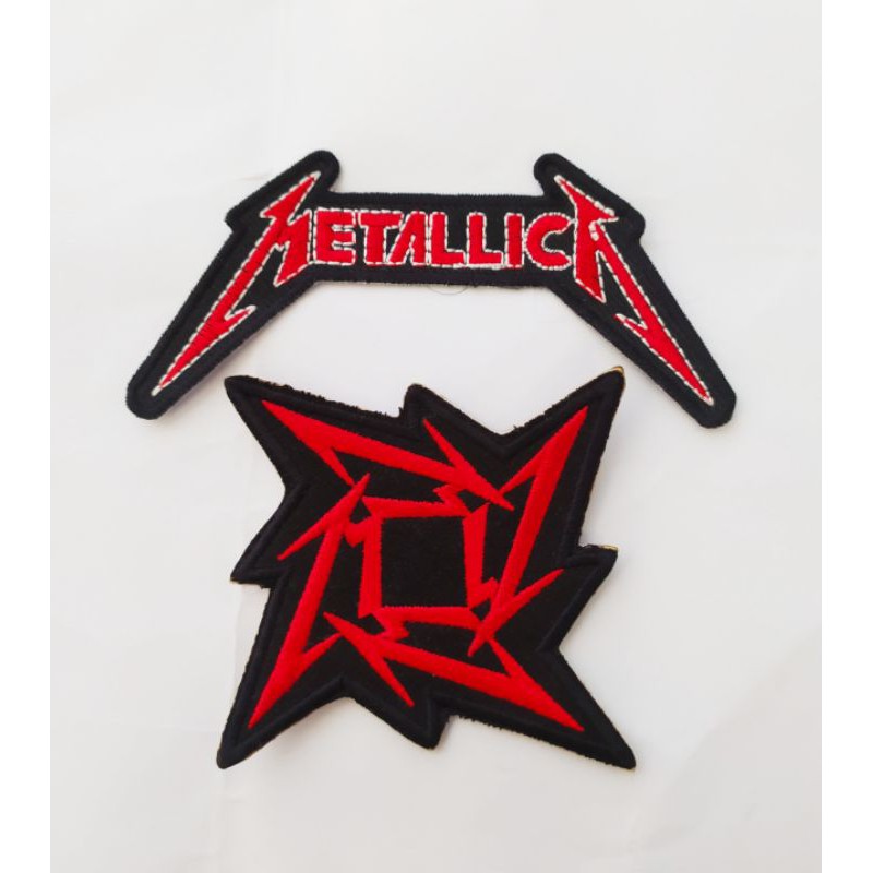 patch bordir logo Metallica 2pcs