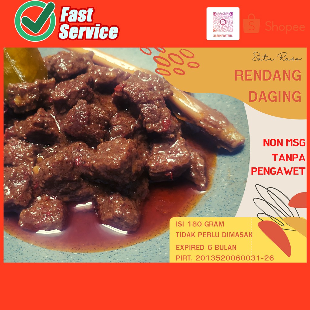 

Rendang Daging KHAS MINANG - SATU RASO