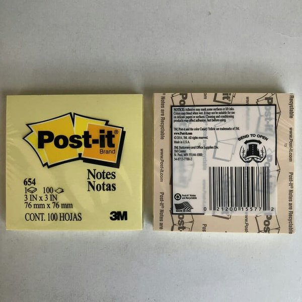 

Post It 654 Yellow 3M