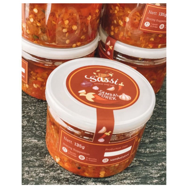 

Sambal Sassi - SAMBAL KOREK (Sambal Bawang), Isi 135gram BACA DESKRIPSI