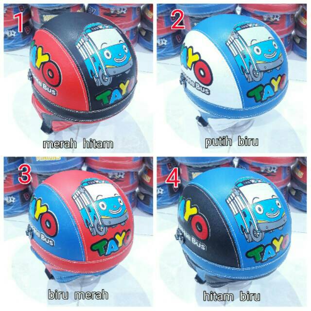Helm anak retro karakter Tayo Shopee Indonesia Helm anak retro karakter Tayo Shopee Indonesia