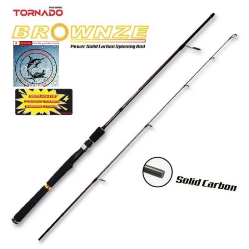 Joran tornado brownzen 165cm/180cm Carbon solid