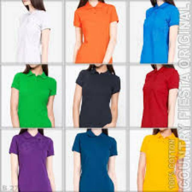 Kaos Kerah spandek premium wanita