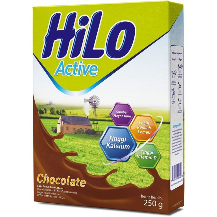 

Hilo Active Susu Bubuk Hi-Calcium Chocolate 250G