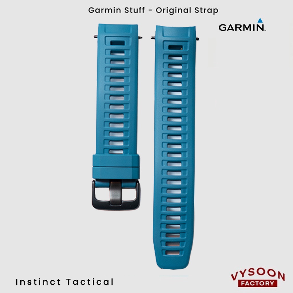 Strap Rubber Smartwatch Garmin Instinct Tactical Original - Blue