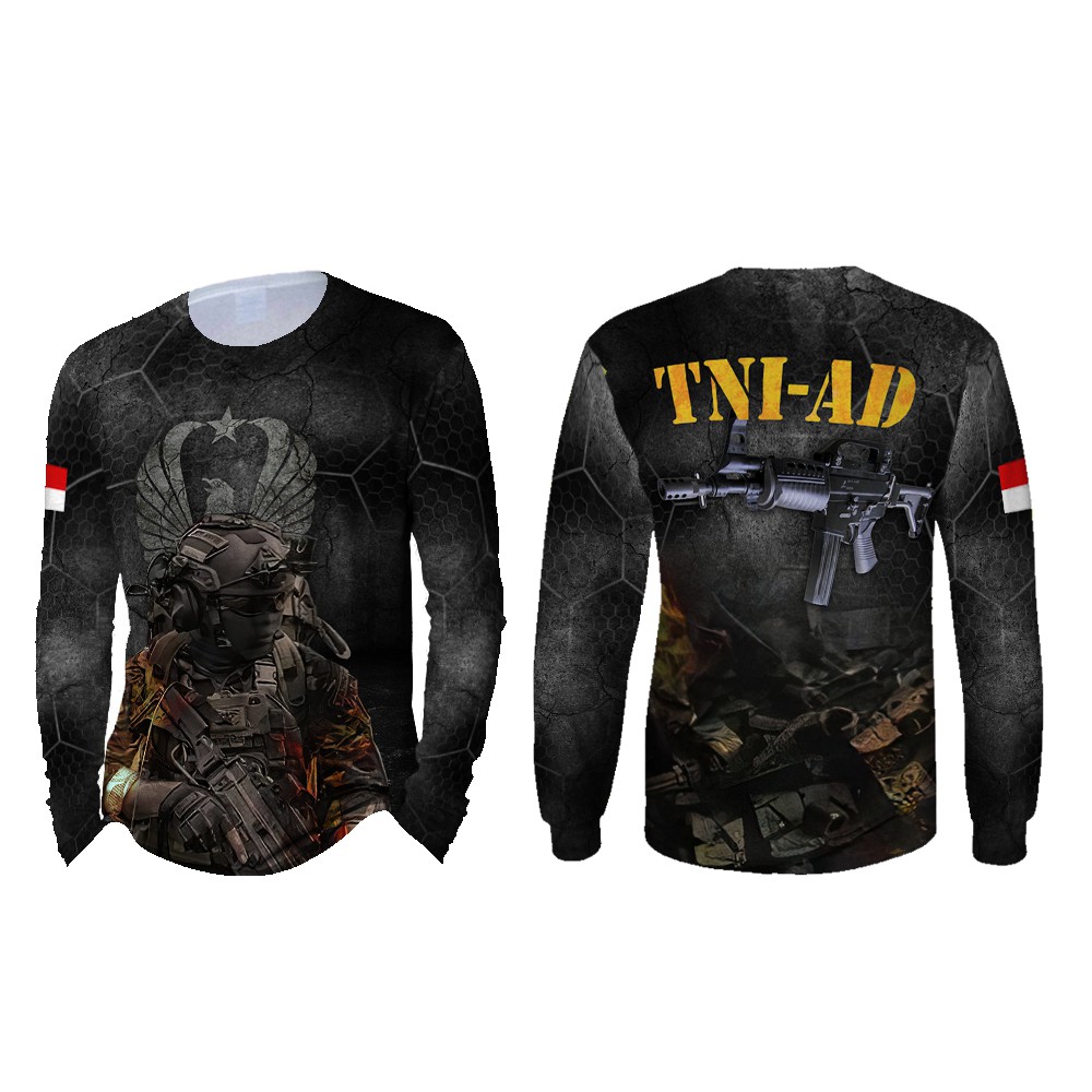 Kaos TNI AD | Kaos TNI AD Terbaru | Kaos TNI AD Asli | Kaos TNI AD Lengan Panjang