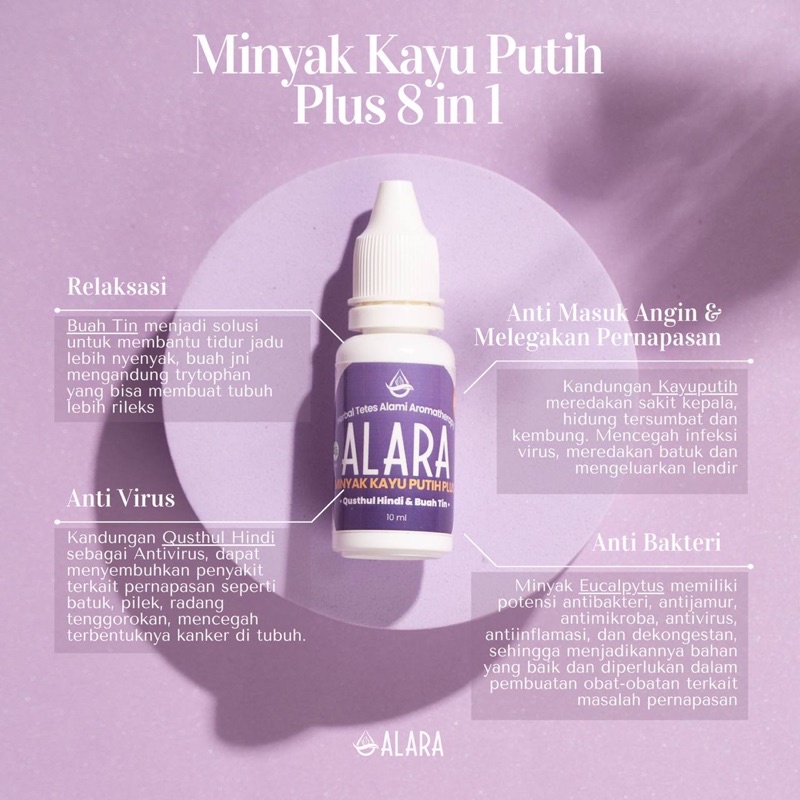 ALARA MINYAK KAYU PUTIH PLUS 8 in 1