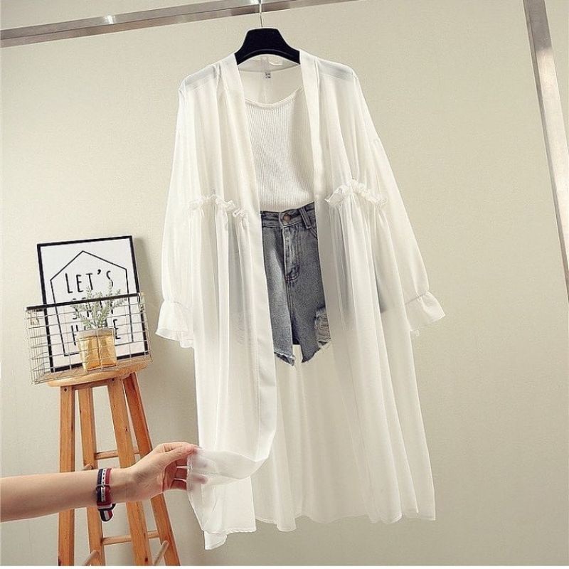 Outer Cardigan Wanita Korea Kekinian Outer Remaja Korean Style ( Delima Outer )