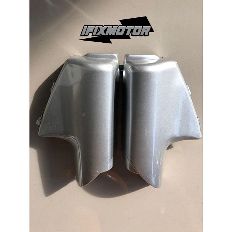Cover Tutup Shock Vega R Lama Silver - Cover Tutup Shock depan Vega R Lama