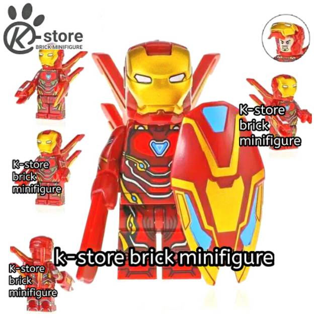 Lego avengers infinity war iron man ironman mark 50 bleeding edge mark L nanotech minifigure