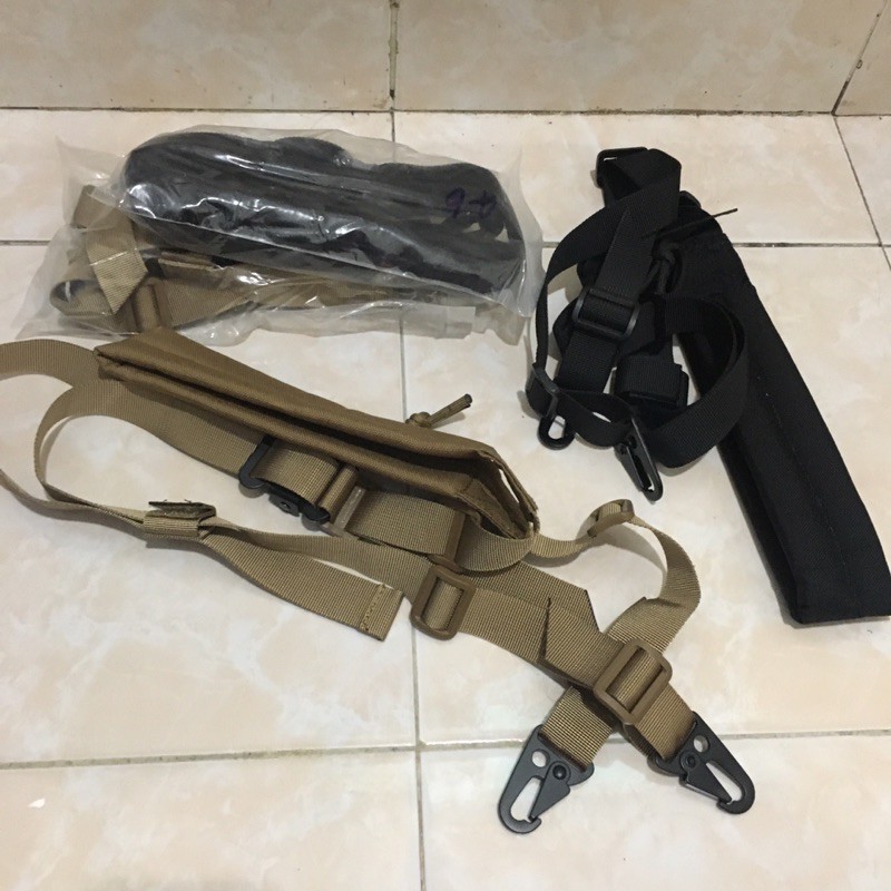 Sling Vtac Import Hitam - CB - Tan - Mk18 - Aeg m4 - GBBR Marsoc