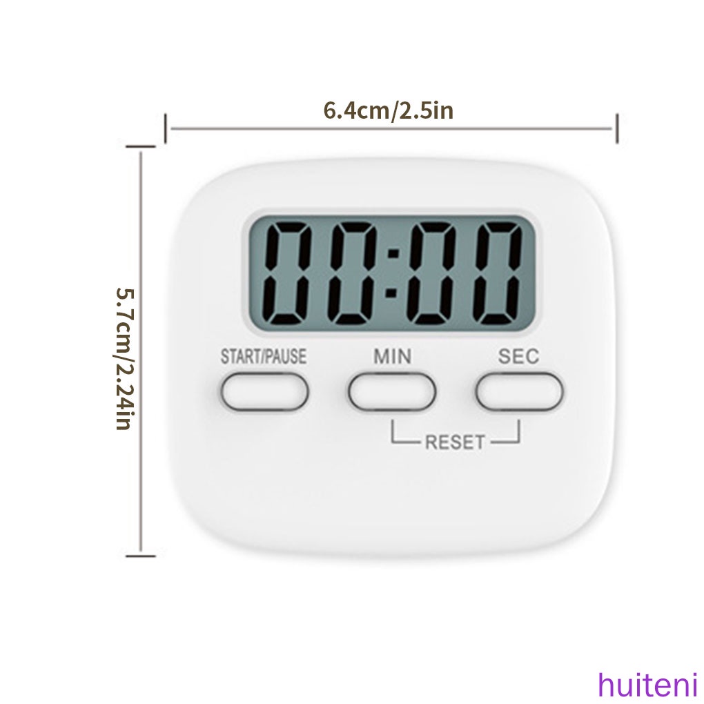 (Huite) Timer Digital Hitung Mundur Dengan Layar Lcd Untuk Dapur / Rumah / Lab