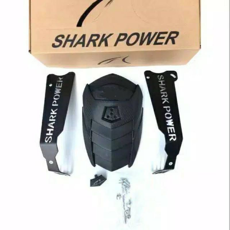 Mud Guard New Shark power Universal R15,Cbr150r,Vixion,Xabre,Ninja,R25 &amp; motor Lainnya