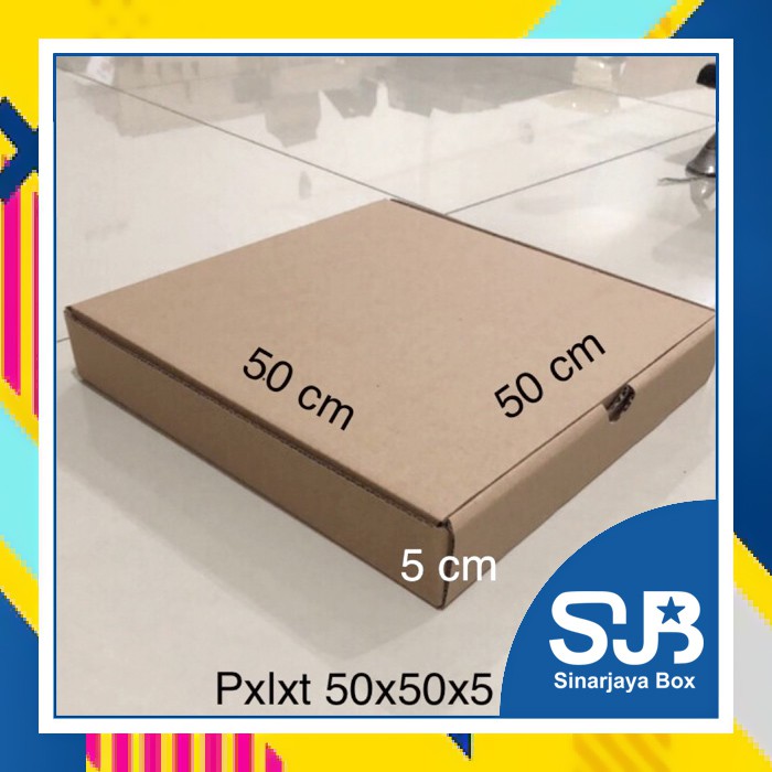 

Kardus Polos / Karton Box / Corrugated Box Uk. 50x50x5 cm