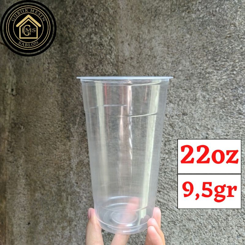 Gelas Plastik Starindo 22oz Datar