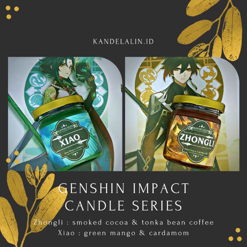 gen shin lilin aromaterapi zhongli diluc albedo kaeya kazuha