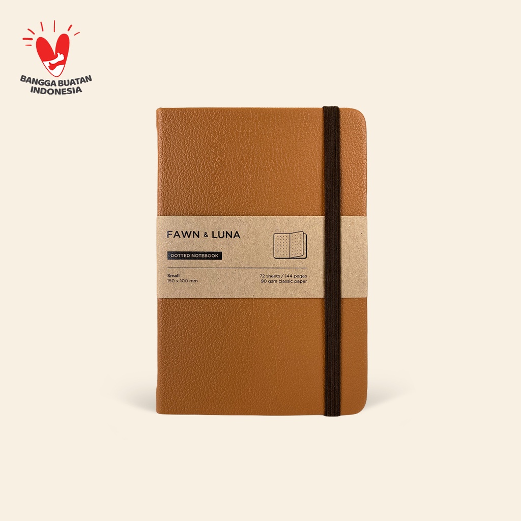 

Fawn & Luna - RUST AMBER - Notebook Small A6 - Buku Jurnal/Agenda/Diary/Catatan