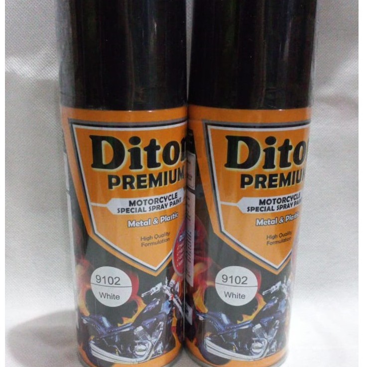 Pilok Pilox Cat Semprot DITON Premium 9102 White / Putih Glossy / Putih Mengkilap (400cc / 400ml)