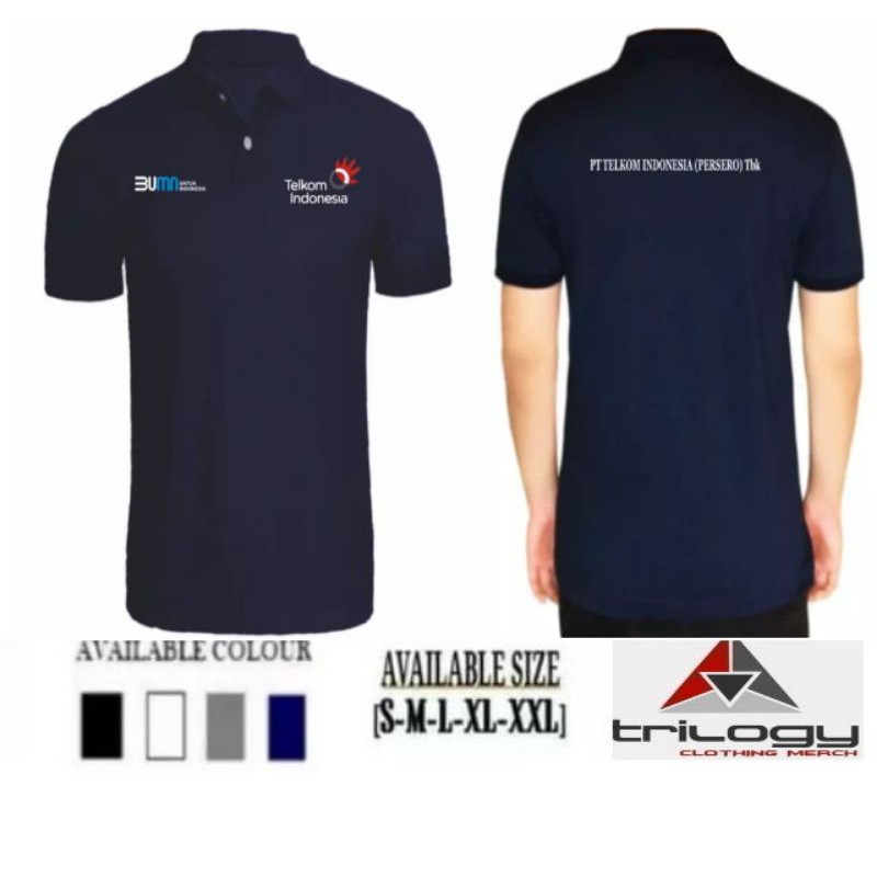 KAOS POLO TELKOM INDONESIA (PERSERO) TBK BUMN TERBARU KUALITAS DISTRO