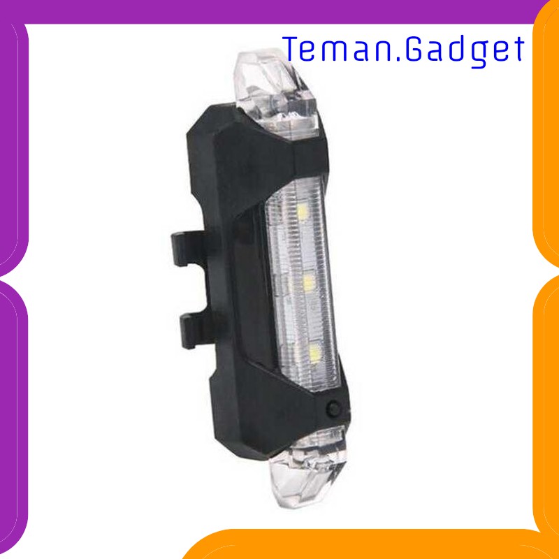 TG-IB316 TaffLED Lampu Belakang Sepeda Bicycle Light USB Rechargeable 15 Lumens - DC-918