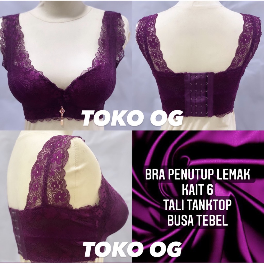 BRA PENUTUP LEMAK PUSH UP BH KAIT 6 KAWAT BESTSELLER BRUKAT RENDA SEKSI