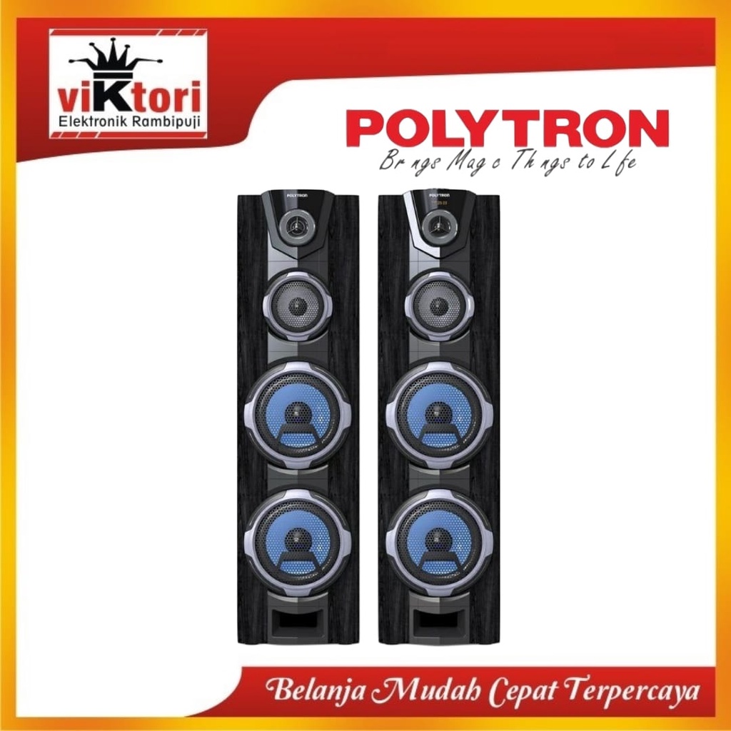 POLYTRON ACTIVE SPEAKER PAS8FF22 / SPEAKER POLYTRON / POLYTRON BLUETOOTH SPEAKER AKTIF / DOUBLE WOOF