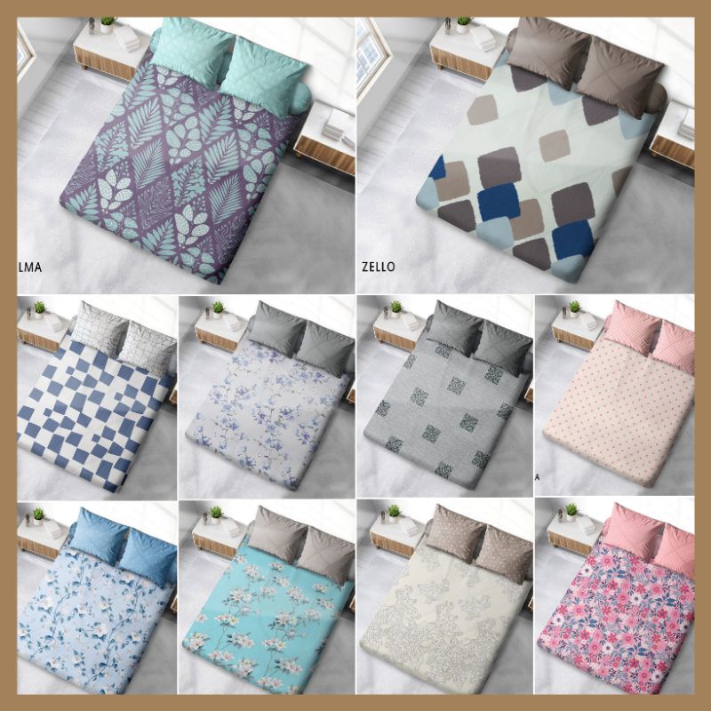 HS SPREI FITTED MY LOVE 160X200/180X200 SAYURI, MAGANI, ZELLO, KRISSY, BULMA, NORDIC, KAZUMI, GIONA,
