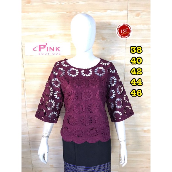 Atasan Blouse Sabrina Pink Butik Original Bangkok Thailand