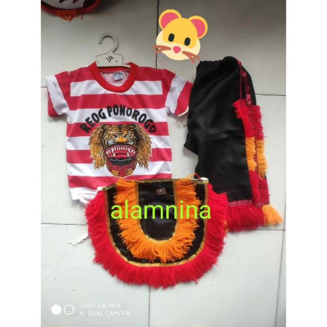 Setelan kaos reog celana jaranan embong