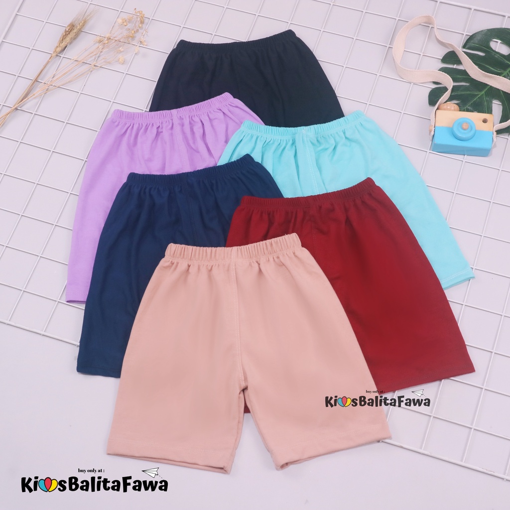 Celana Short Polos Remaja fit to L  / Celana Ketat Polos Dalaman Rok Wanita Bahan Kaos Small Remaja Fit to M