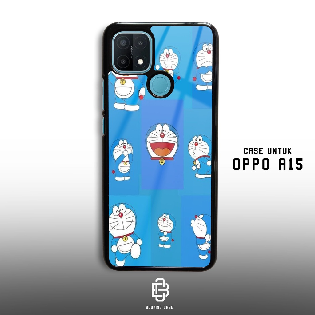 Case Oppo A15 Motif DORAEMON Casing Hardcase 2D Glossy