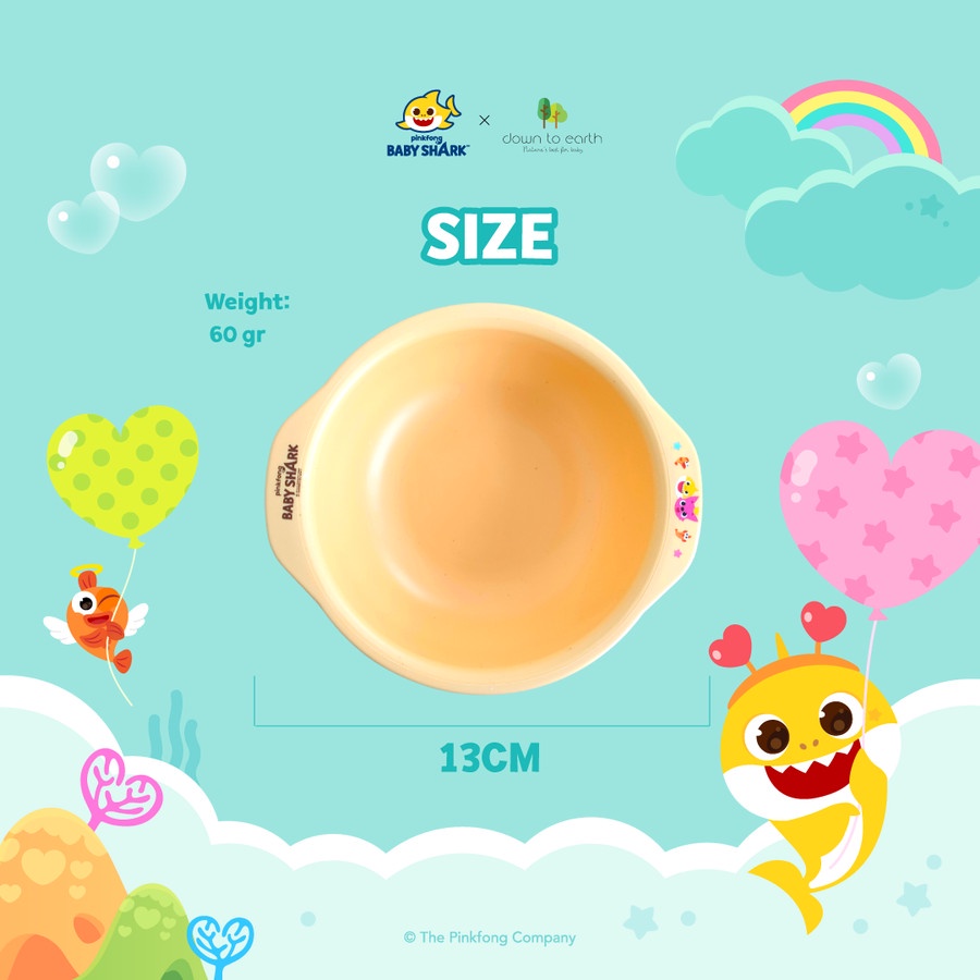 DOWN TO EARTH PINKFONG CORN BASED SOUP BOWL