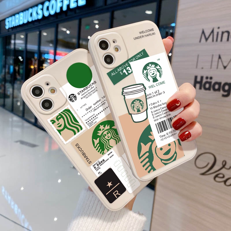 Soft Case TPU Desain Starbucks Untuk Realme C12 C15 C21 C21Y C25 C25s C25Y C17 C20 C11 C3 C2 7i 5i 6i 8i 9i 6 Pro 50A 8z 6a 50A 6i 9o 8i 6i 6pro Cover Bahan Silikon Untuk Handphone