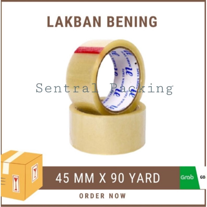 

LAKBAN OPP BENING 2Inchi 45mm × 90 Yard / Pcs