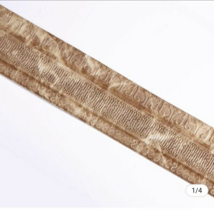 Wallpaper Foam 3D List / Stiker Dinding Atas / Wall Sticker List - 5MM-DarkBrown Y010