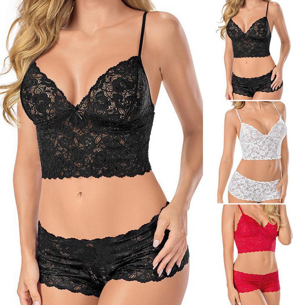 Bra Push-Up Padded Bra Set lingerie Celana dalam Lace Underwear size L_XXL a303