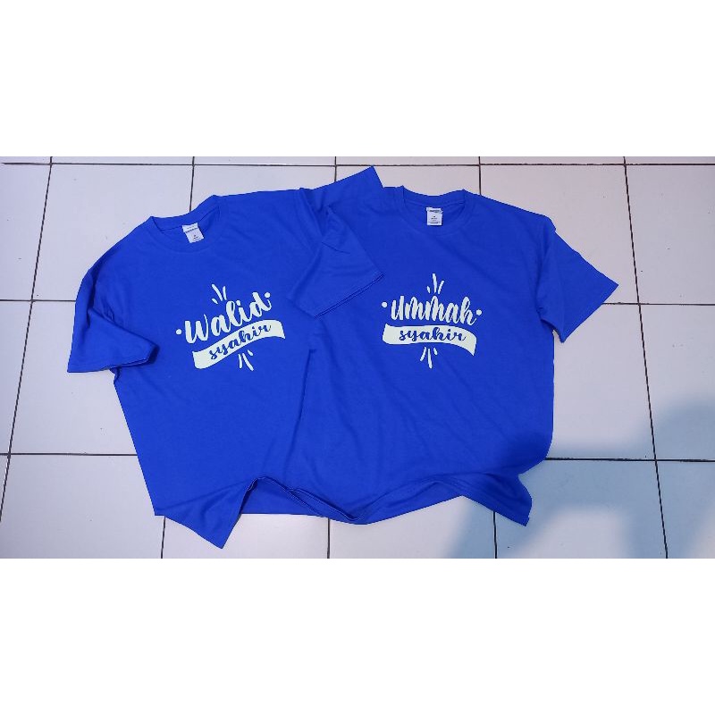 Kaos Custom Couple Glow in the Dark