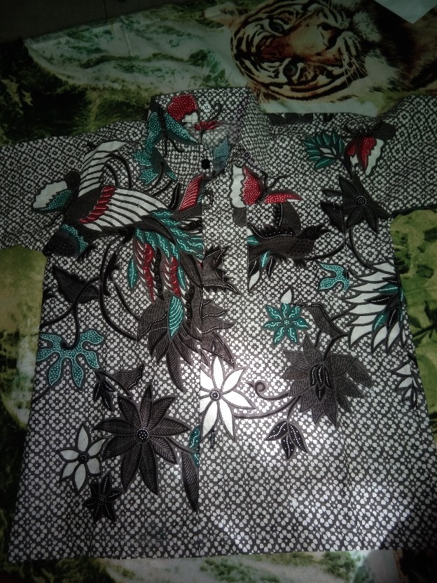 Batik Couple Keluarga Sania Ruffle Ori Ndoro Jowi Dnt Sogan Motif Merpati Putih