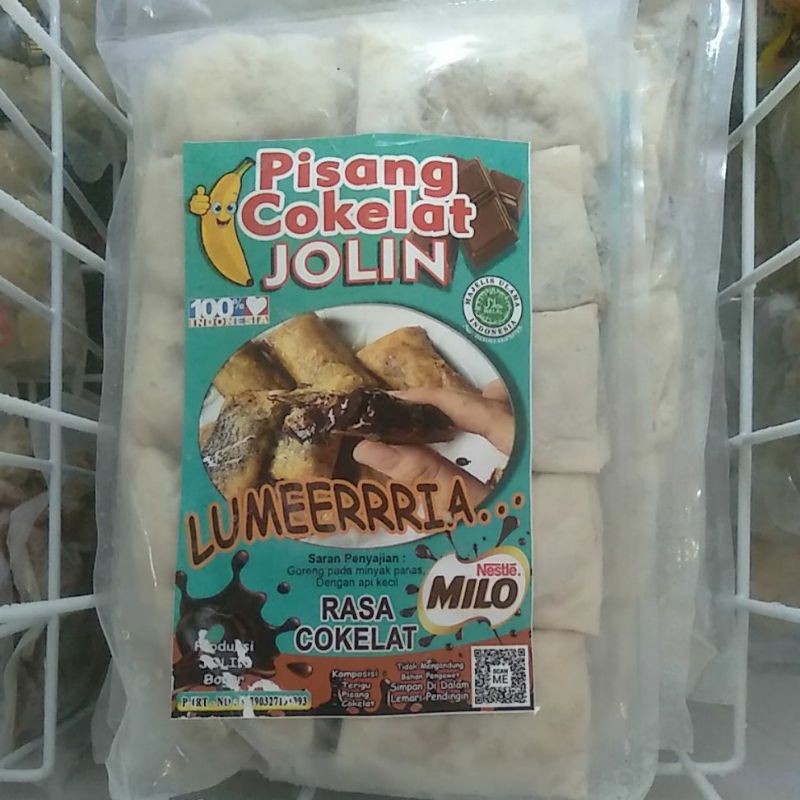 

pisang cokelat jolin isi 10