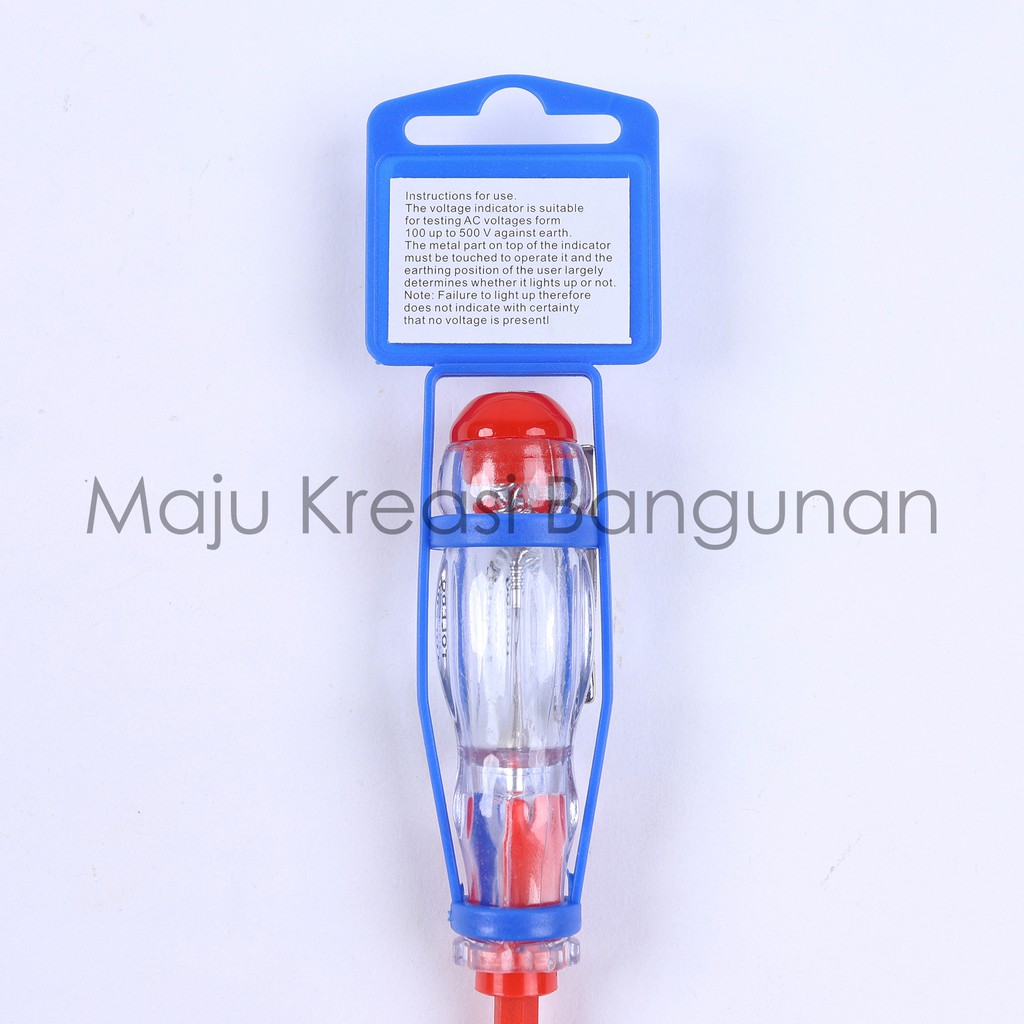 Obeng Bolak Balik Testpen Test Pen Tespen Alat Tes Listik Lampu AC Screwdriver Kelistrikan