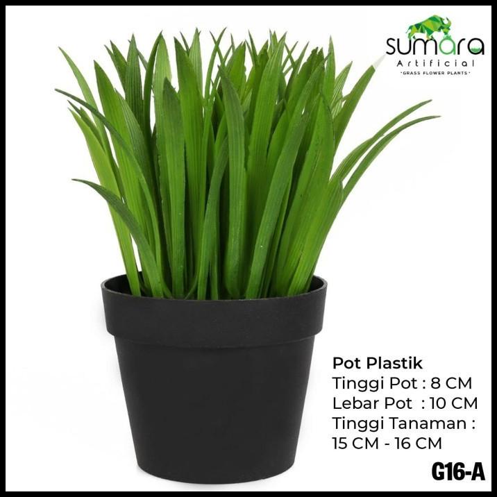 

Rumput Raja Palsu/Plastik/Sintetis + Pot