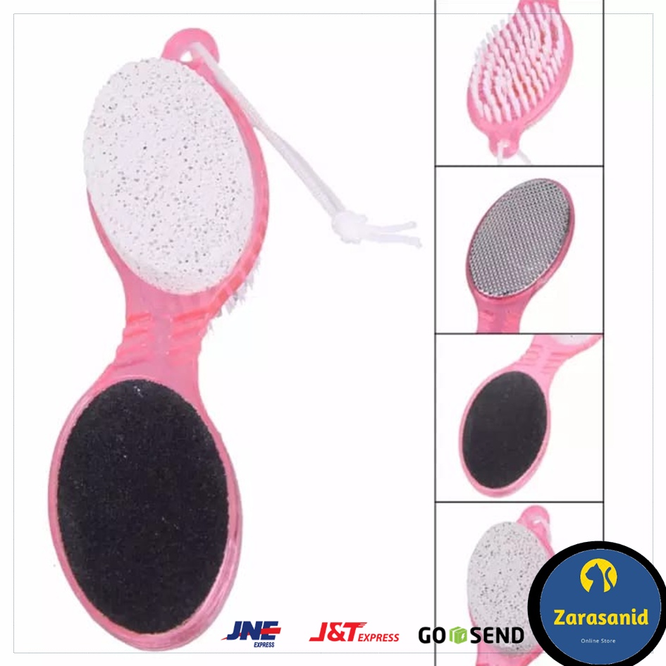 Pedicure Paddle Brush 4 Step Sikat Kaki Penghalus Tumit Kapalan 4in1 Praktis
