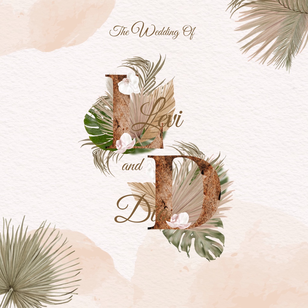 Undangan Nikah Video Rustic brown (UNDANGAN TEMA 3) Undangan Video Nikah Digital warna coklat