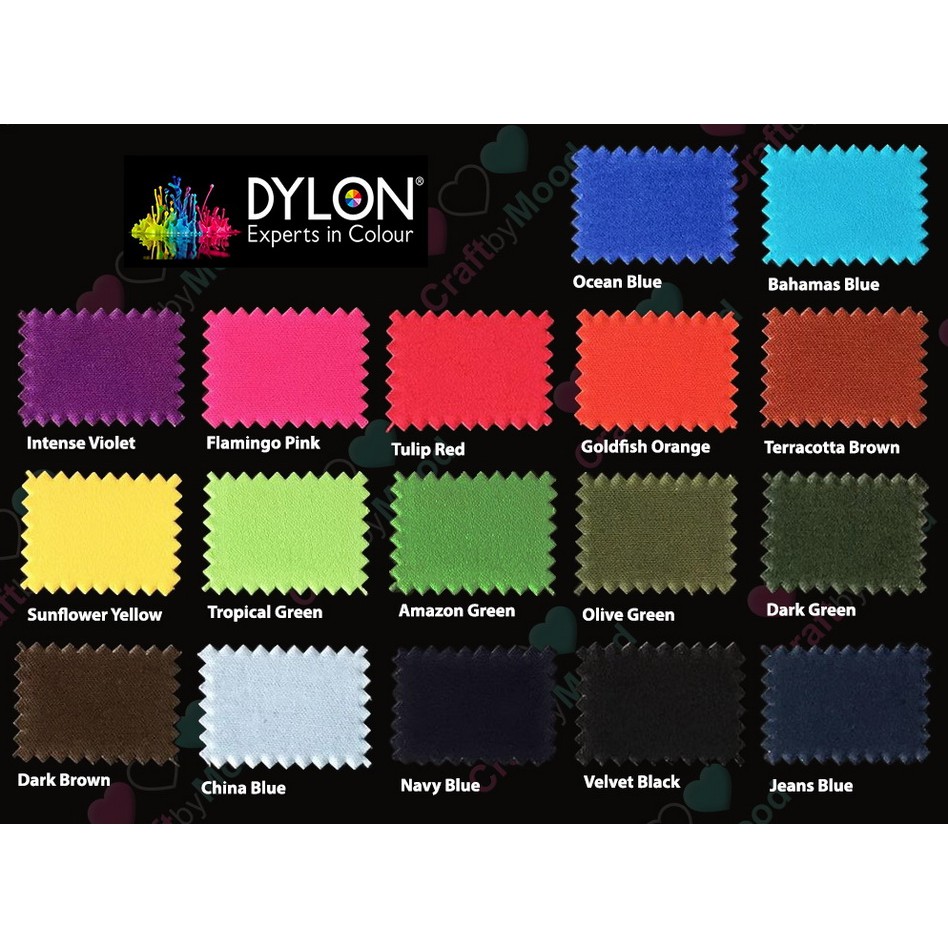 DYLON PEWARNA TEKSTIL - PEWARNA PAKAIAN - PEWARNA KANCING DYLON ORIGINAL