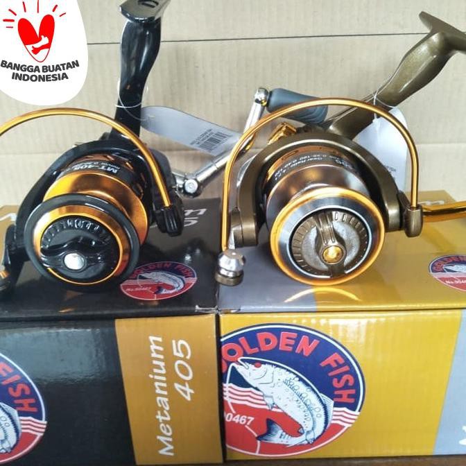 Cuci Gudang Awal Tahun Reel Golden Fish Metanium MT405 Big Sale