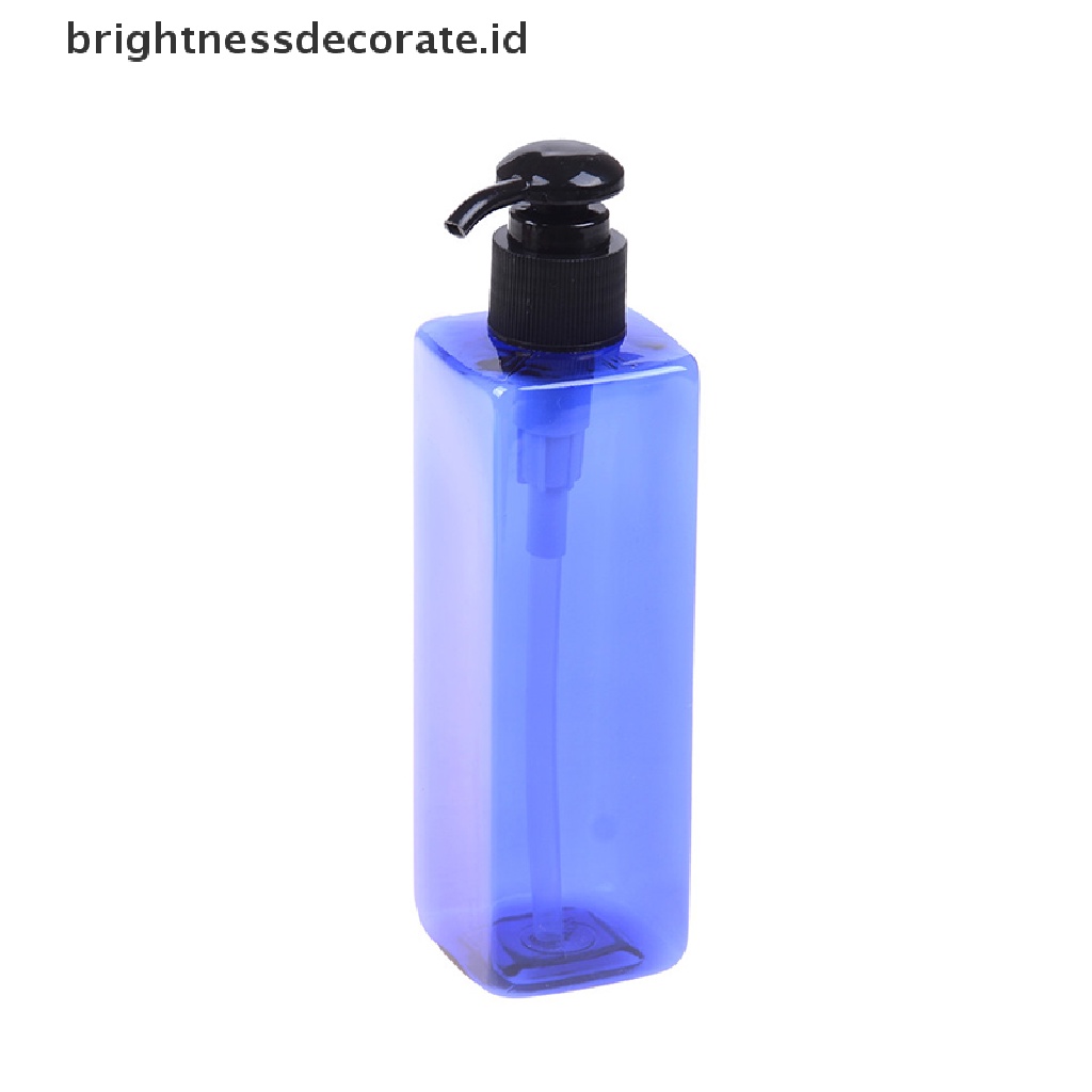 1pc Botol Dispenser Sabun Cair Sampo Model Pompa Tangan Bahan Plastik 250ml Untuk Kamar Mandi